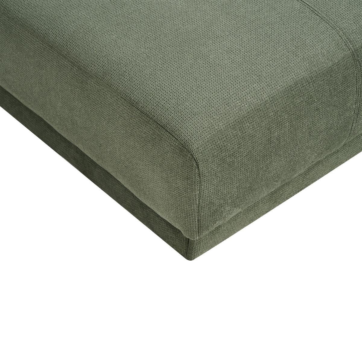 OTTOMANE Stoff Grün Torpo - Schwarz/Grün, Textil (125/38/96cm) - Beliani