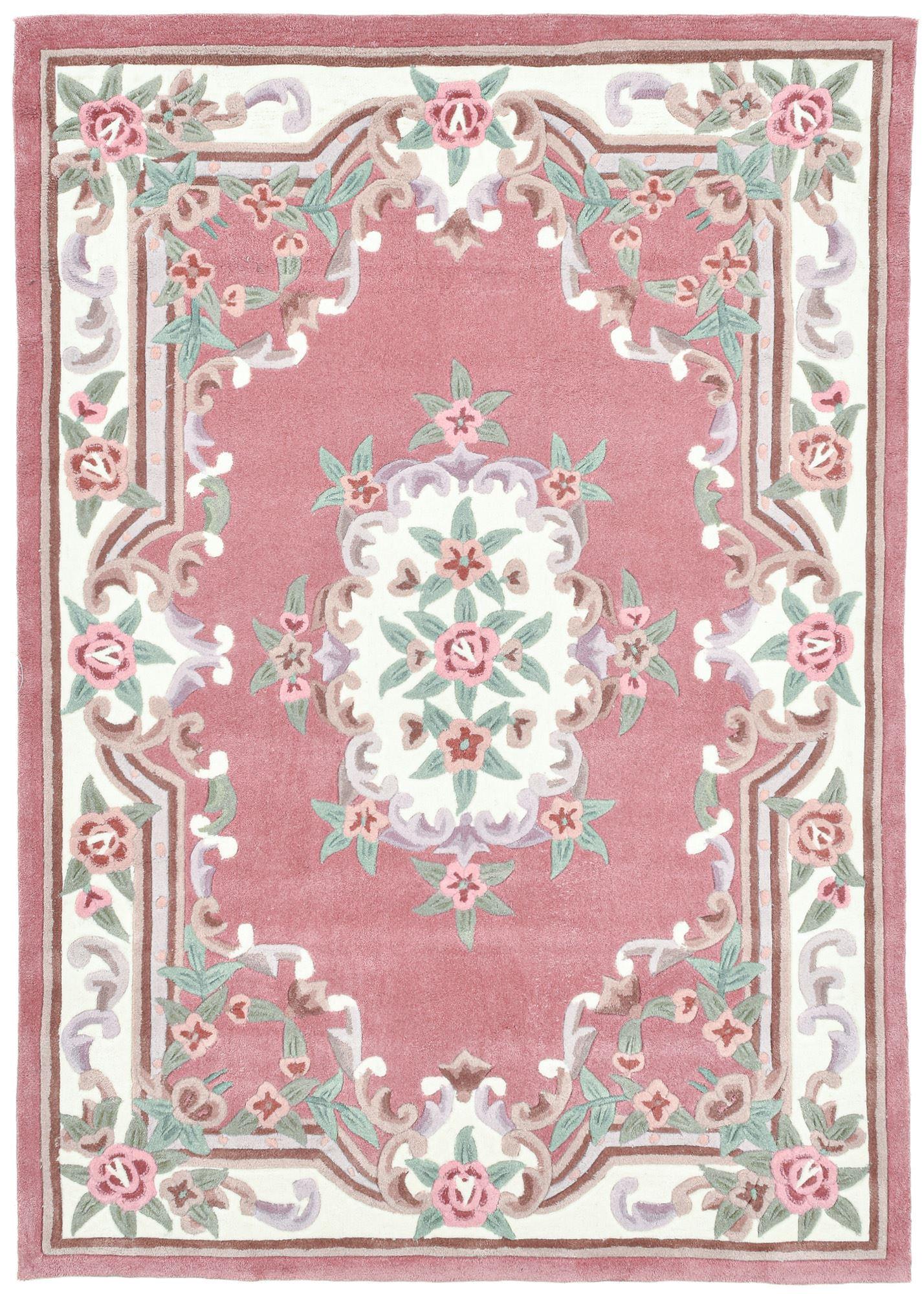 HANDTUFTTEPPICH Ming 240x340 cm - Rosa, Textil (240/340cm) - THEKO