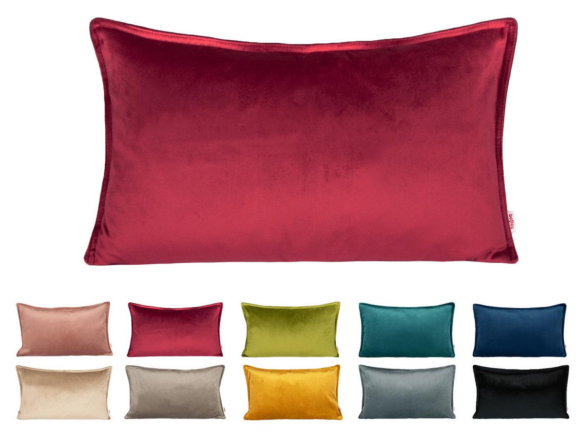 KISSENHÜLLE Samt&Sonders karmin-rot 50/30 cm - Rot, Textil (30/50cm) - beties Heimtextil