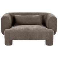 2-SITZER-SOFA Stoff Braun Hogbo - Braun, Textil (145/73/93cm) - Beliani