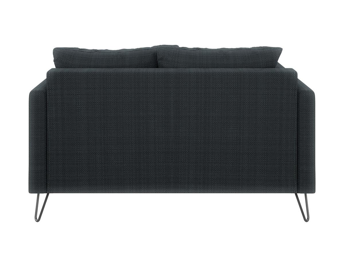 2-SITZER-SOFA Harmony Graphit Chenille - Graphitfarben/Schwarz, Holz/Textil (140/85/100cm) - S-Style Möbel