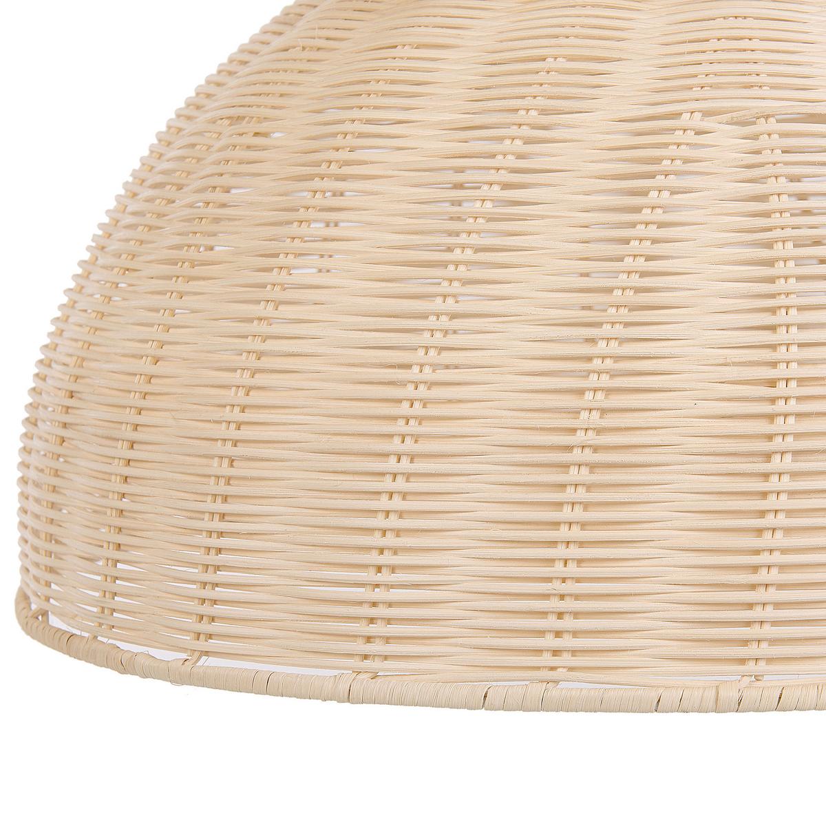 HÄNGELEUCHTE Millian 50/50/117 cm - Beige, Naturmaterialien (50/50/117cm) - Beliani
