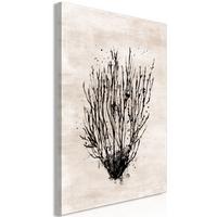 KUNSTDRUCK Schwarz 40/60 cm - Schwarz/Braun, Textil (40/60cm) - KUNSTLOFT