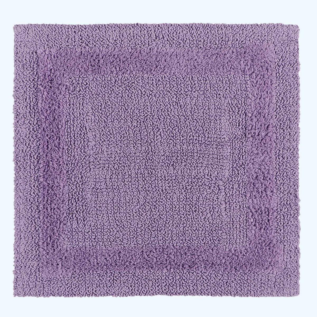DUSCHVORLEGER 50/50 cm, 100% Baumwolle, wendbar - Flieder, Textil (50/50cm) - Homescapes