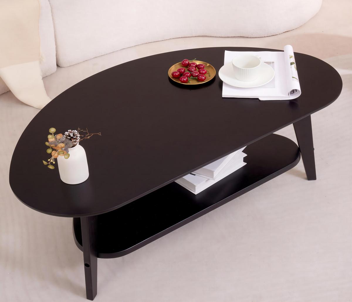 WOHNZIMMERTISCH Couchy2 - Schwarz, Holz (102/54/46cm) - needs&wants