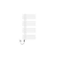 BADHEIZKÖRPER elektrisch Iron EM 500x1000 mm Weiß mit Heizstab 300W - Weiß, Metall (50/100/3cm) - LuxeBath