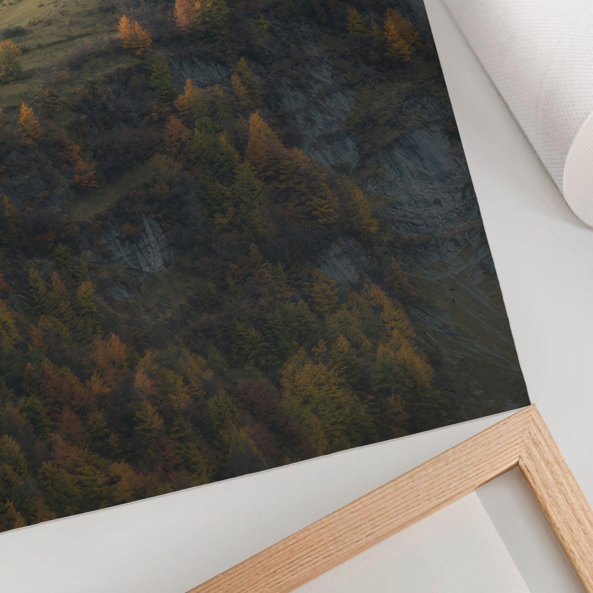 POSTER - 42x59 cm - Lunori - Herbst in den Bergen - Blau, Textil (42/59/0.1cm) - TULUP