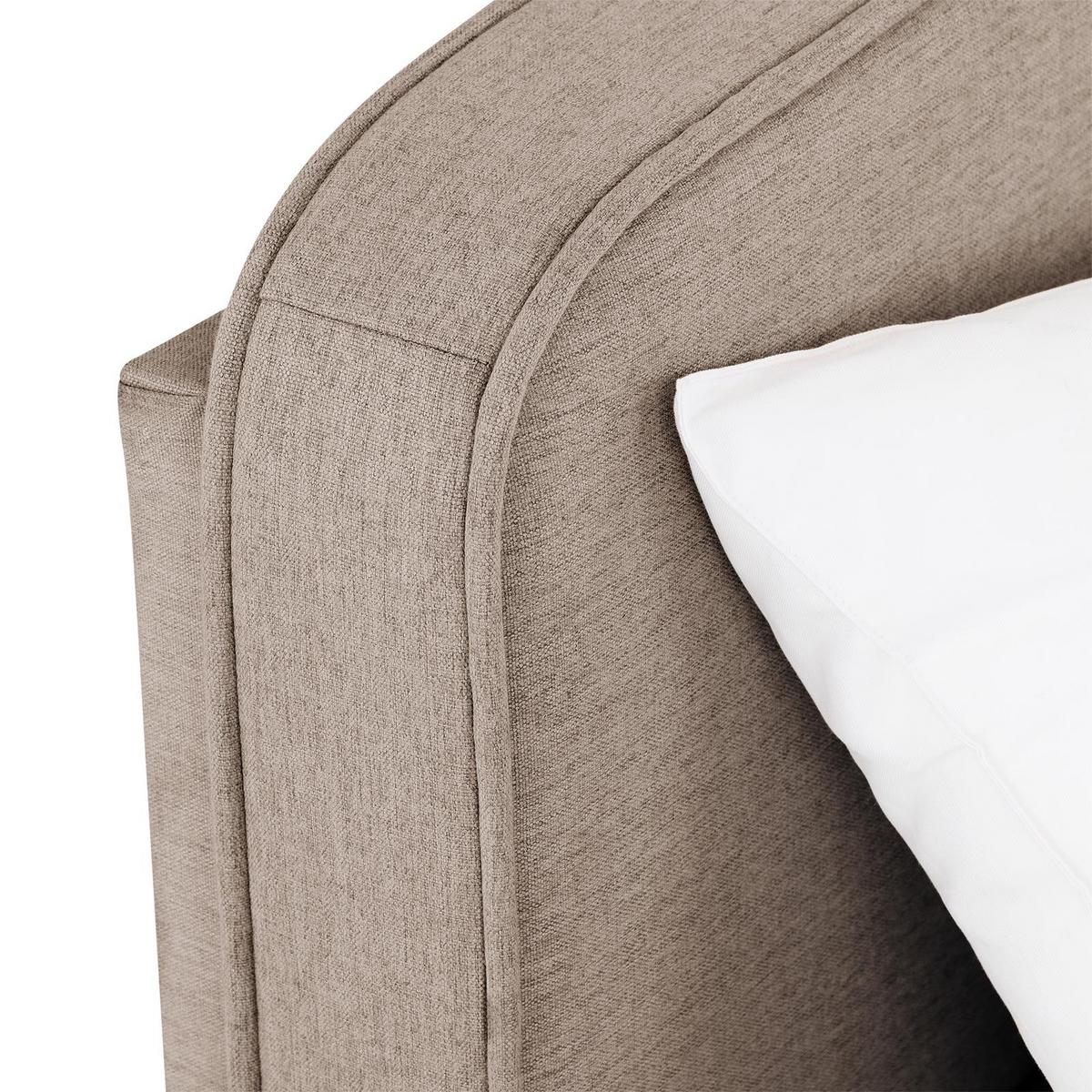 POLSTERBETT LATINI 160x200 cm greige - Greige, Textil (160/200cm) - IDIMEX