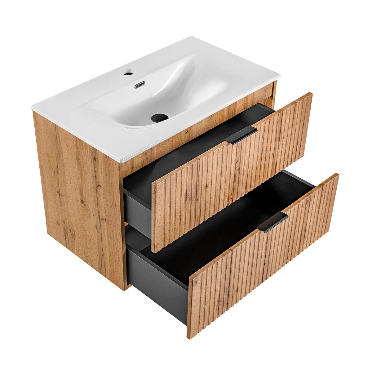 WASCHTISCH 80.2cm Adriel Holz - Braun, Holzwerkstoff (80.2/57/46cm) - Petits-meubles