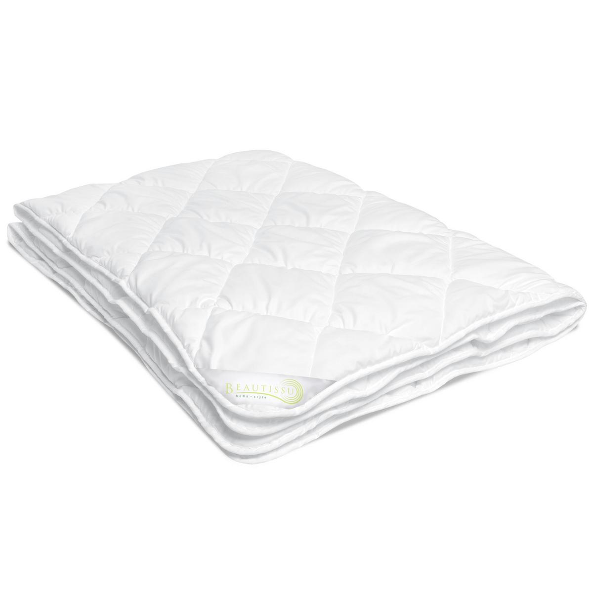 BETTDECKE BeauNuit MD 135x200cm Mono (2tlg) - Weiß, Textil (135/200cm) - Beautissu 