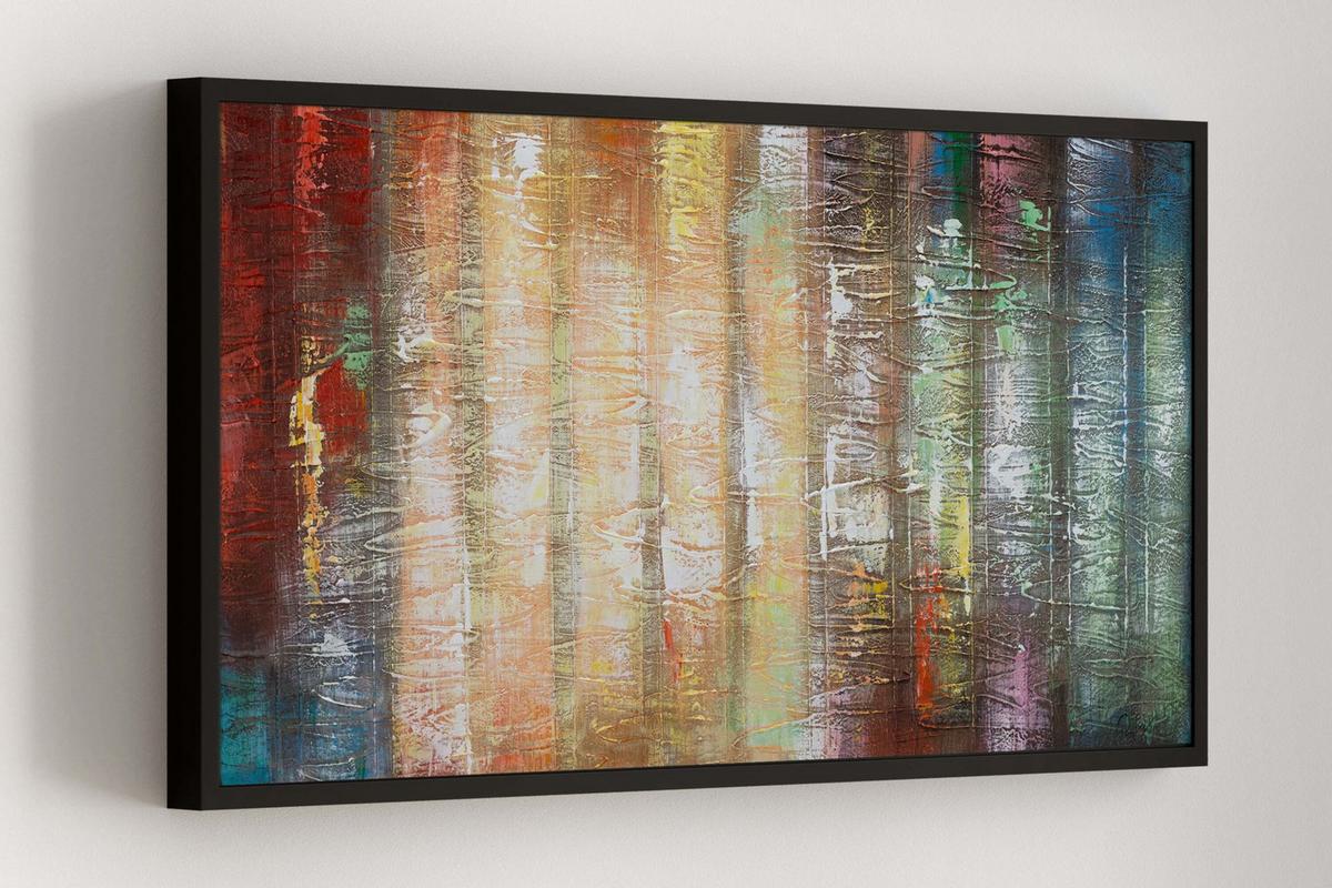 ÖLGEMÄLDE 120/60 cm - Multicolor, Holz/Textil (120/60cm) - KUNSTLOFT