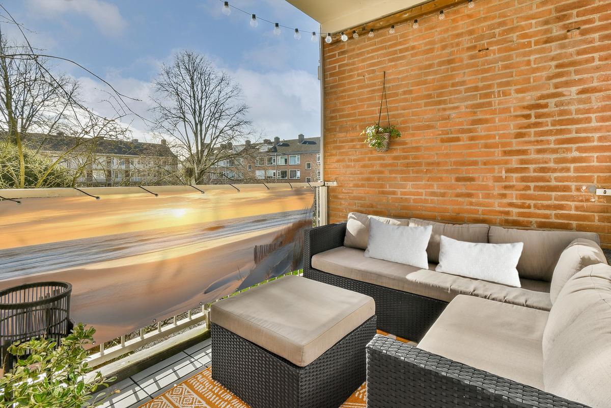 BALKON-SICHTSCHUTZ Strand - Dünen - Sonnenuntergang Windschutz 300x90 cm - Sandfarben, Kunststoff (300/90cm) - MuchoWow
