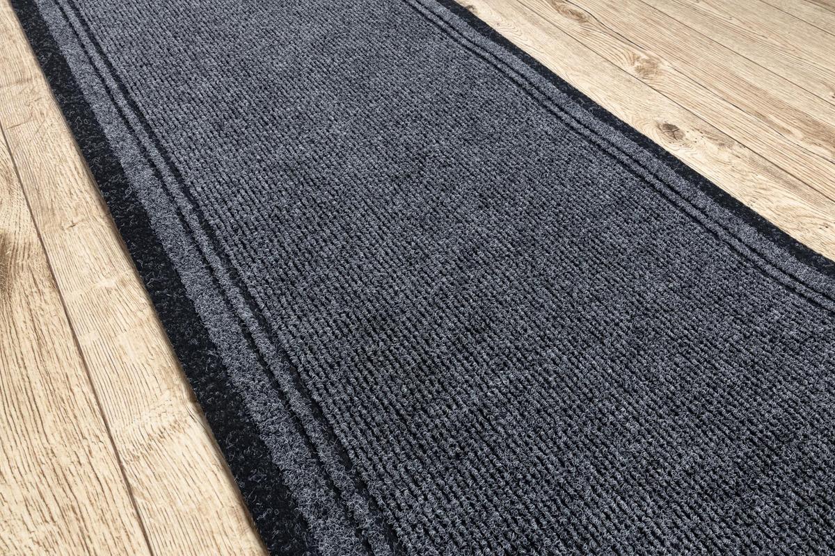 LÄUFER Antirutsch MALAGA 100/180 cm - Grau, Textil (100/180cm) - rugsX