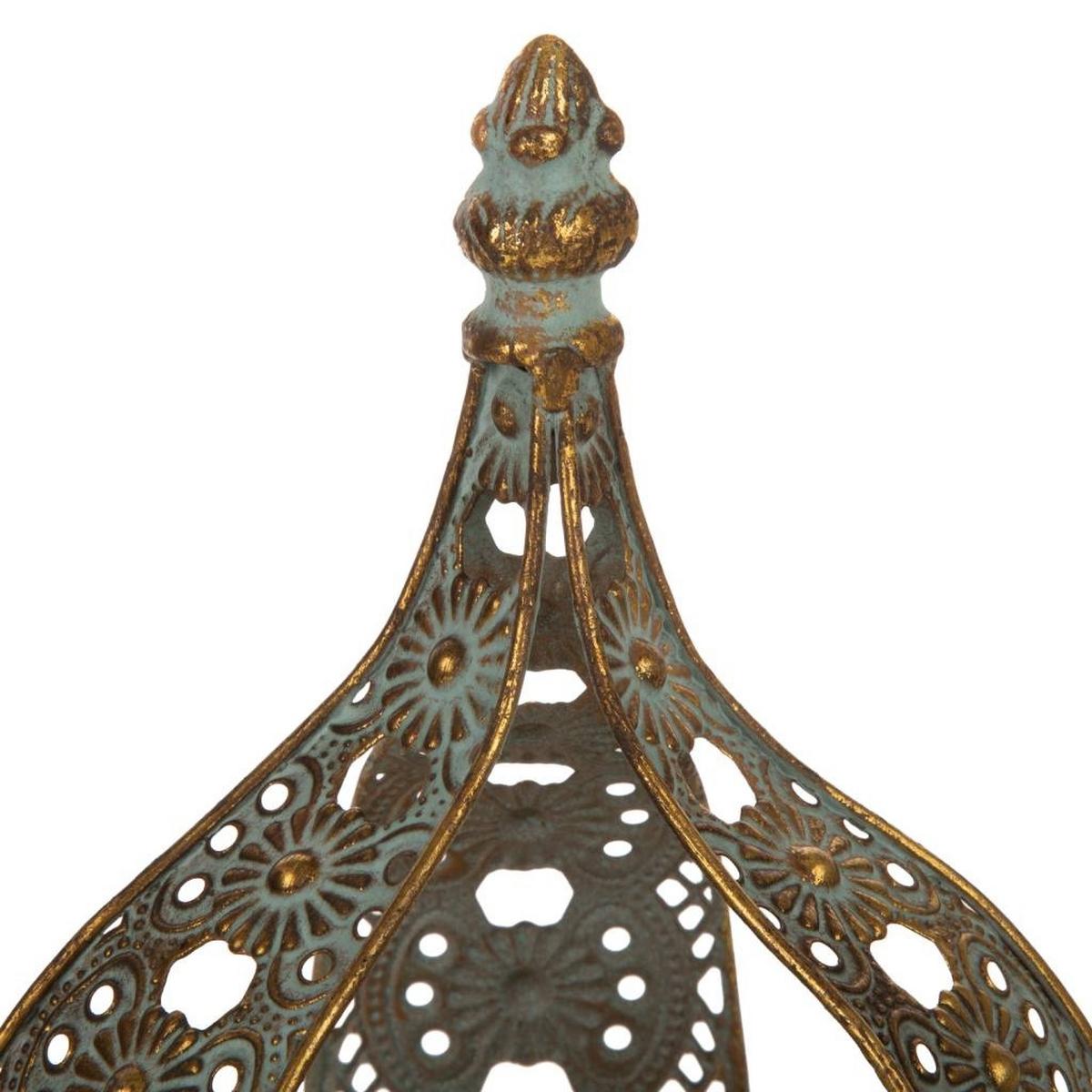 KERZENHALTER aus Metall, golden, 15x24cm - Goldfarben, Metall (23.5cm) - Wanderlust