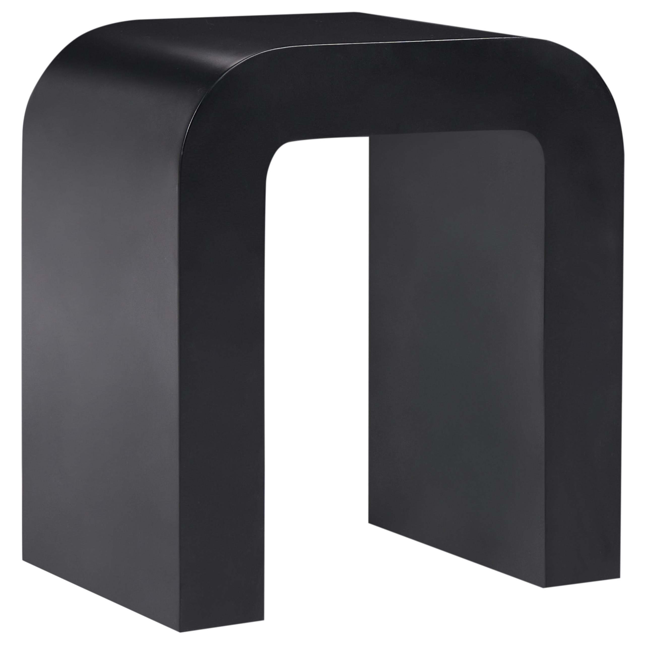 BEISTELLTISCH Schwarz Enid - Schwarz, Holzwerkstoff (30/40/46cm) - Beliani