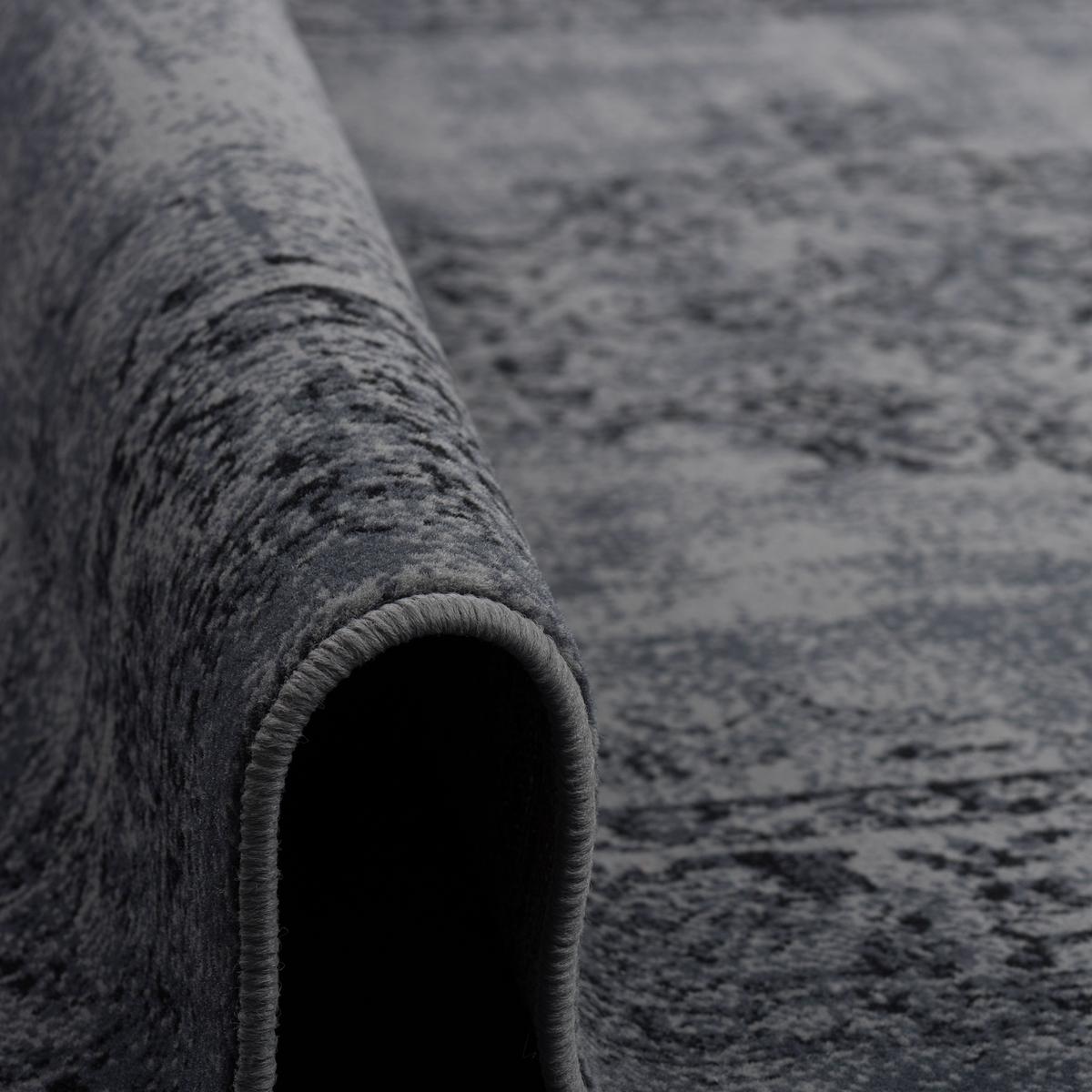 DESIGNER KURZFLOR TEPPICH MODERNE MUSTER - Grau, Textil (80/150cm) - Pergamon