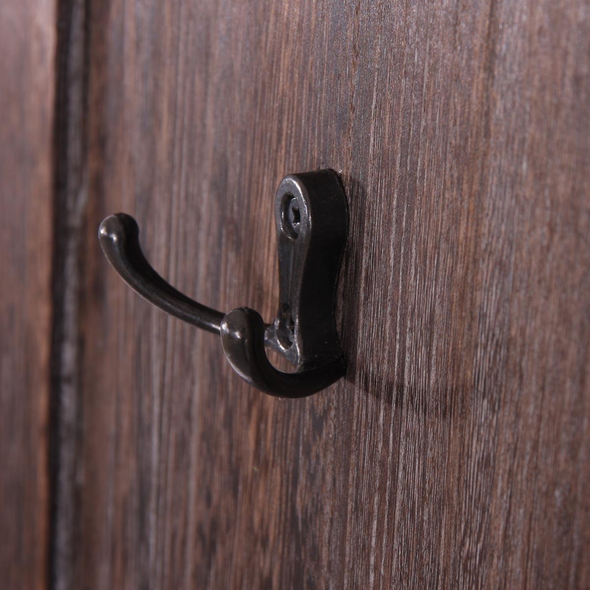 WANDGARDEROBE Braun 2er-Set - Braun, Holz (28/109/5cm) - MCW
