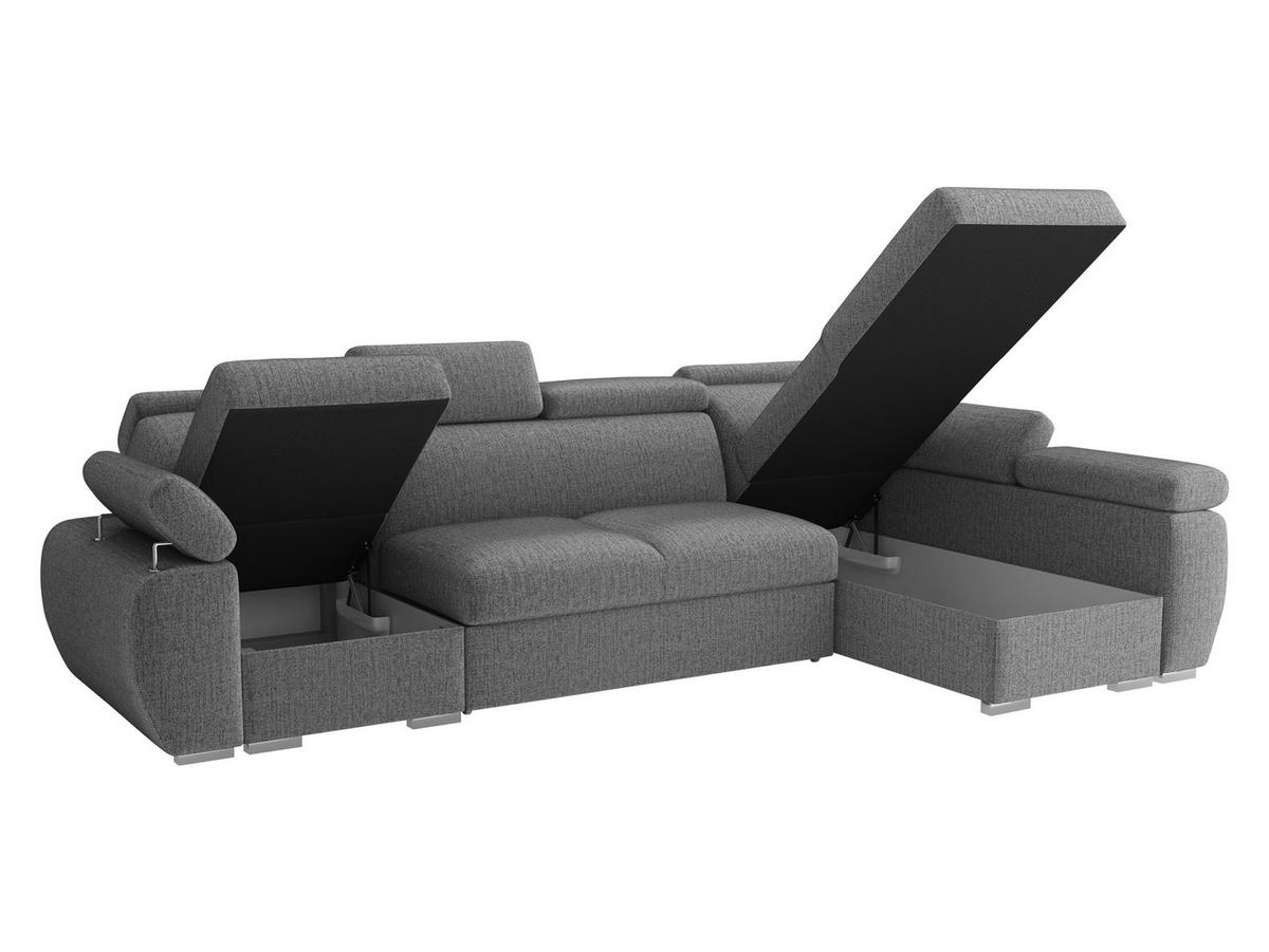 ECKSOFA Boston LCP, Seite: Links LCP+2R+1P(65) - Silberfarben/Bronzefarben, Holz/Textil (320/170cm) - MIRJAN24