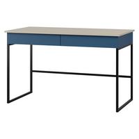 SCHREIBTISCH Lorin LO10 - Kaschmir/Blau, Holzwerkstoff (60/125/76cm) - MIRJAN24