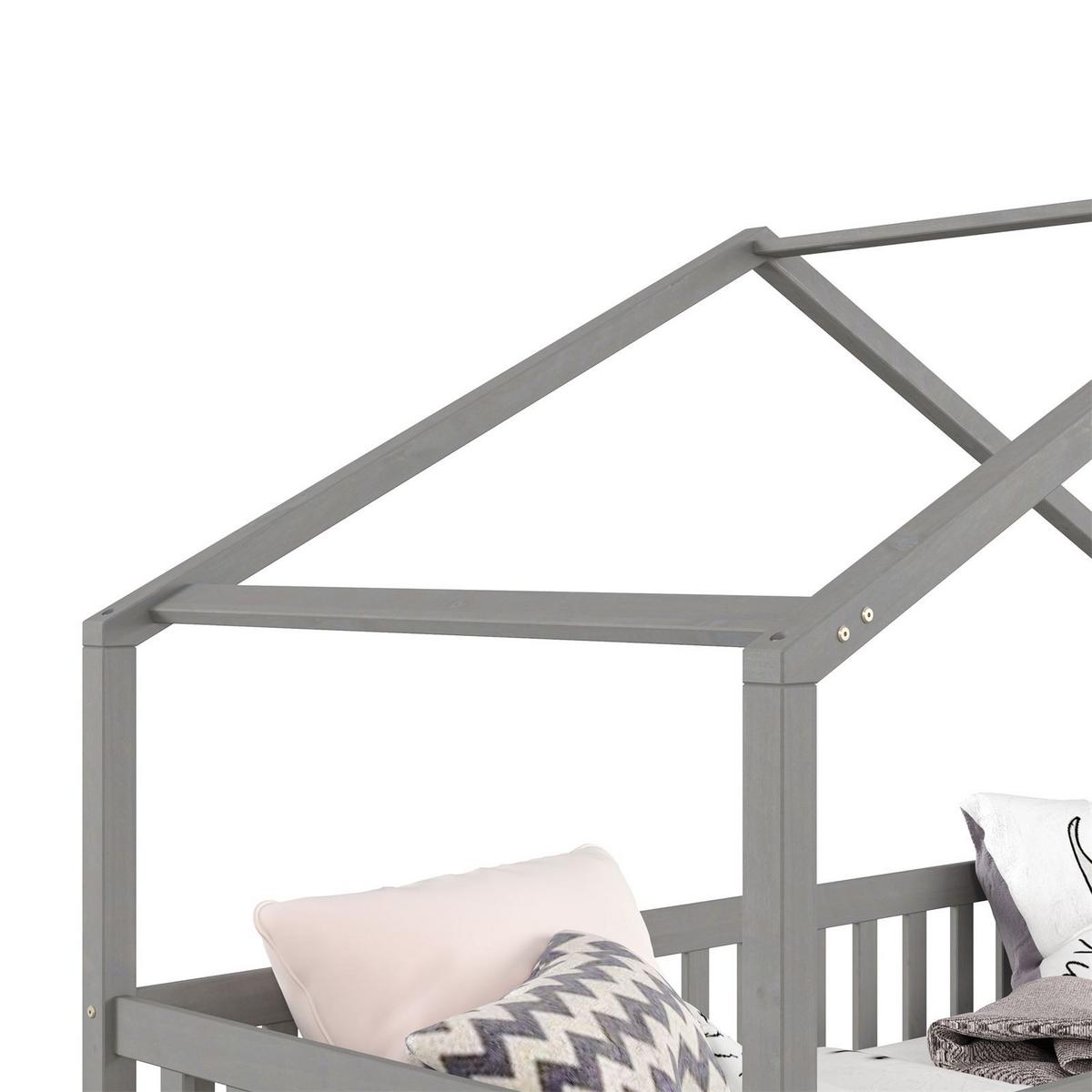 HAUSBETT ELEA 90x200 cm grau - Grau, Holz (96/148/206cm) - IDIMEX