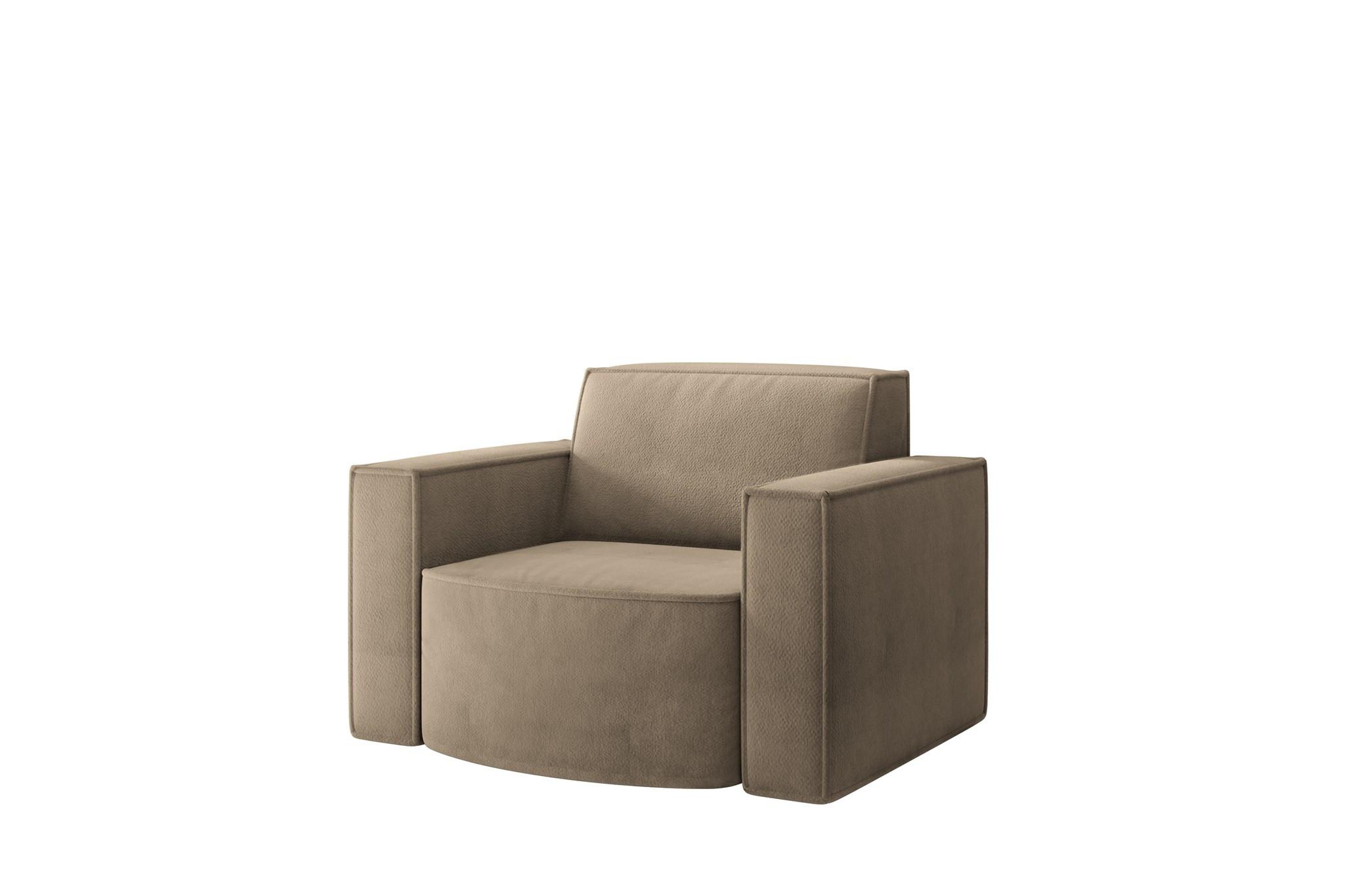 SESSEL Palma In Noel - Braun, Holzwerkstoff/Textil (98/74/89cm) - Fun Möbel