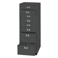 ROLLCONTAINER Anthrazit - Anthrazit, Metall (40/115/41cm) - MCW