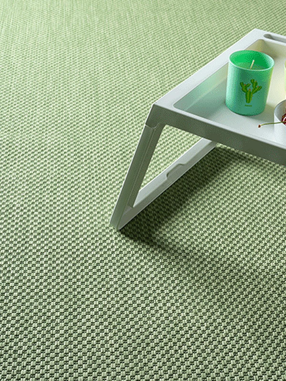 TEPPICHLÄUFER Uni BORNO Polypropylen Grün 80 x 150 cm - Grün, Textil (80/150cm) - KADIMA DESIGN