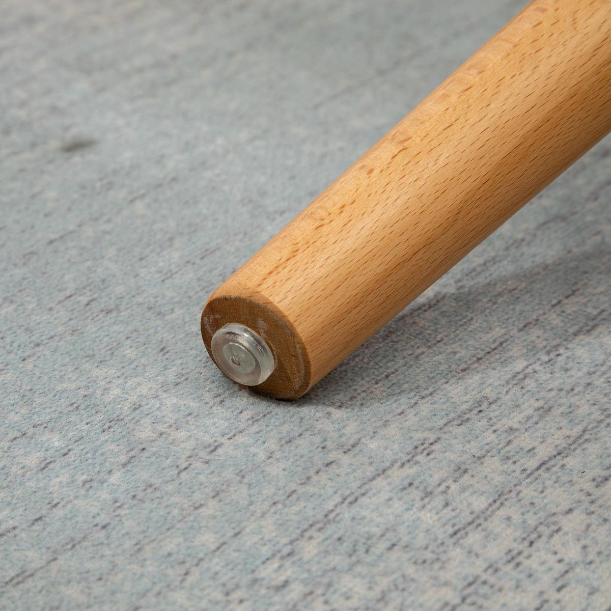 OHRENSESSEL mit Hocker, Relaxsessel, Polstersessel in Cord-Optik, mit Holzbeine - Gelb/Buchefarben, Holz/Buchenholz (80/101/72cm) - HOMCOM