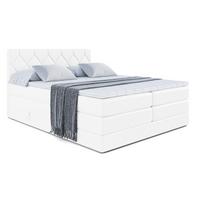 BOXSPRINGBETT CATOR KING - 140x200 - H3/H4 - Weiß Hochglanz - Weiß Hochglanz, Holzwerkstoff (140/200cm) - ALTDECOR