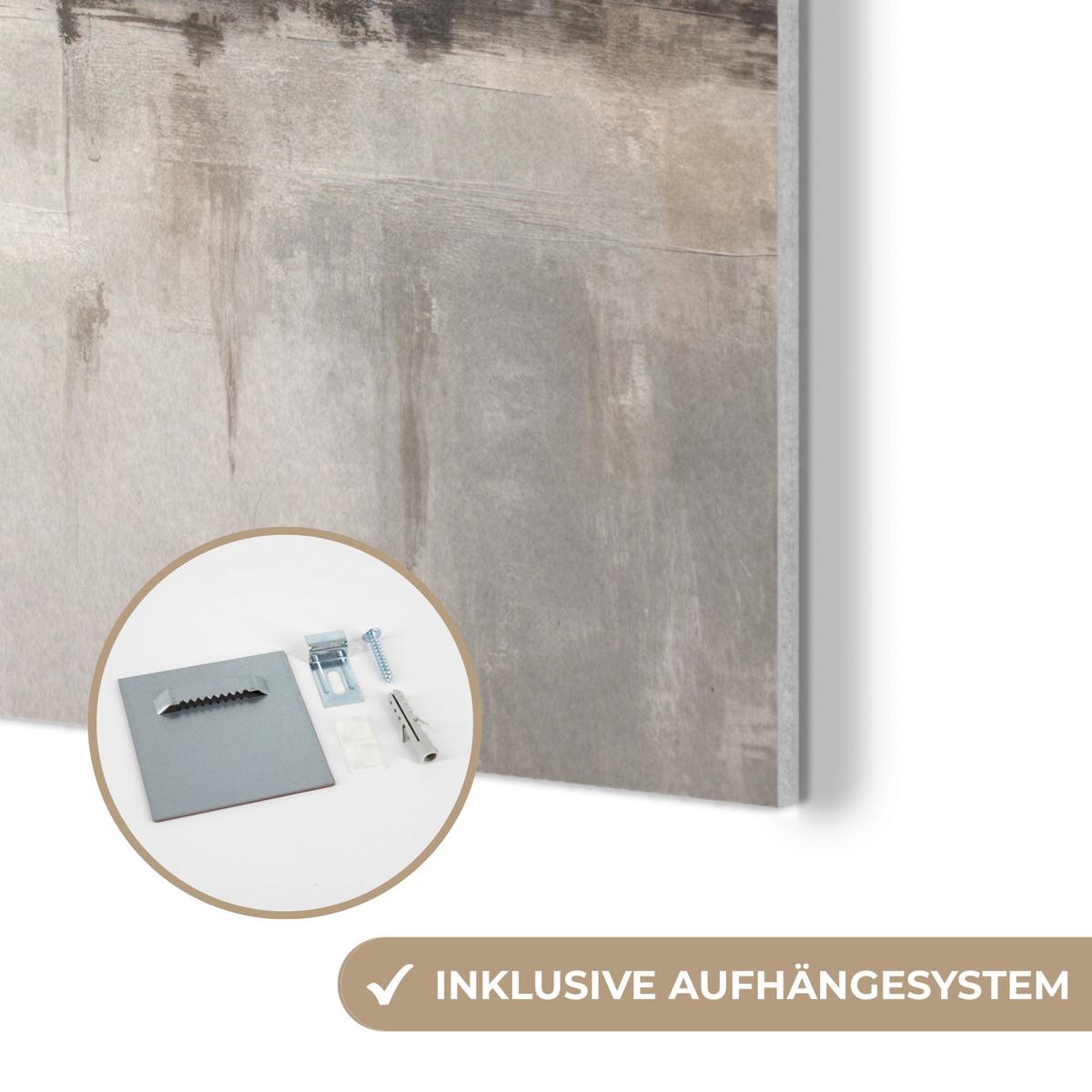 AKUSTIKBILD Moderne Kunst - Abstrakt - Beige Akustikpaneele 80x80 cm - Beige, Kunststoff (80/80/0.9cm) - MuchoWow