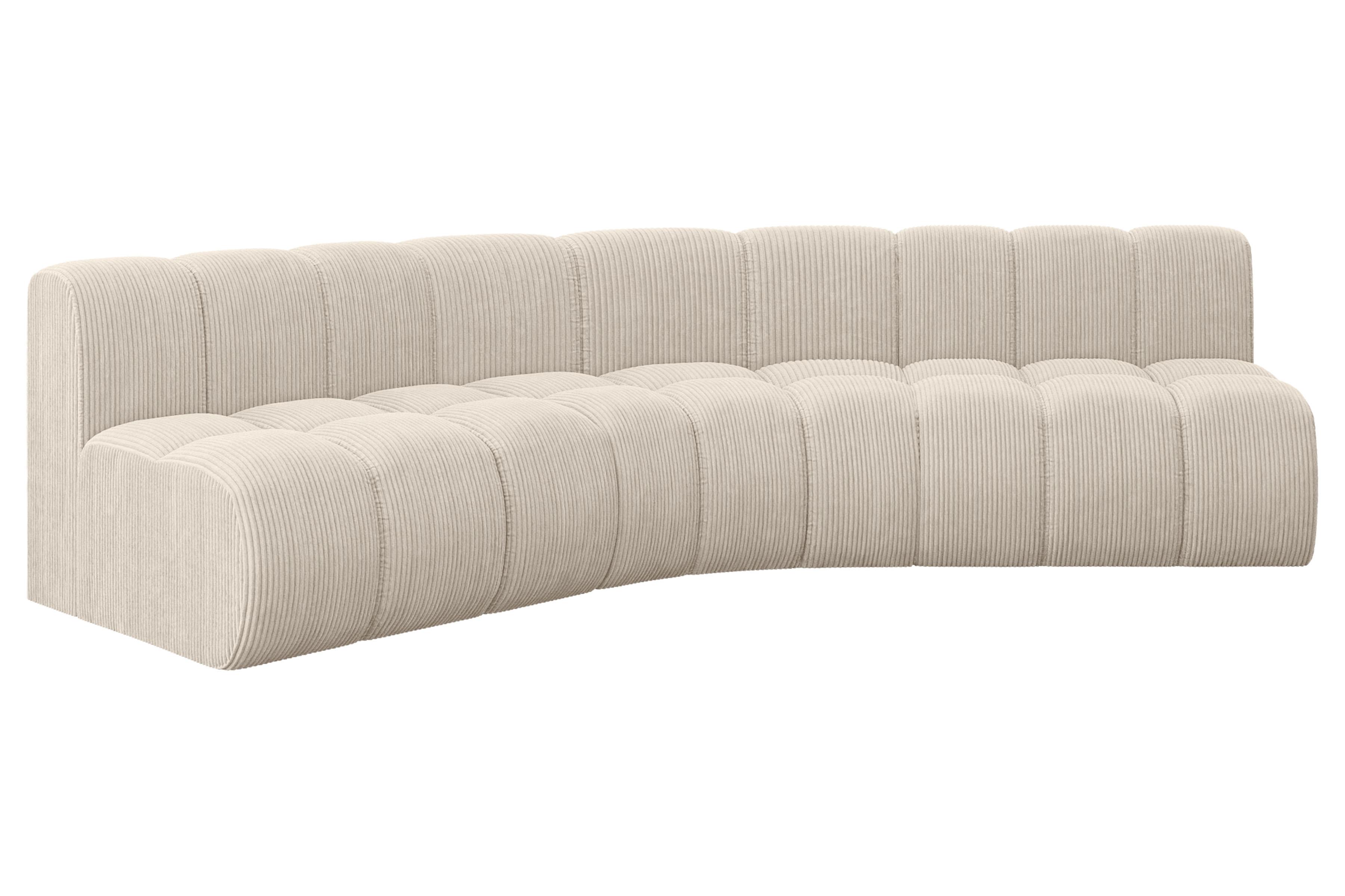 ECKSOFA modulares Sofa Montra-L1 - 290x174x70 cm Beige - Beige, Holzwerkstoff/Textil (290/174cm) - ALTDECOR