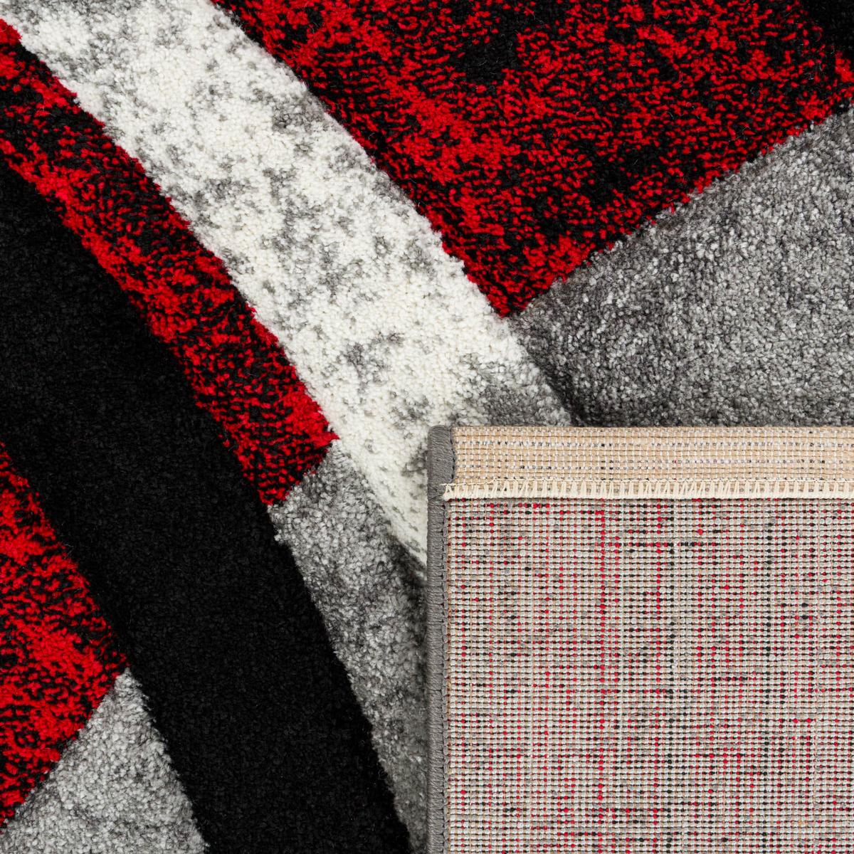 KURZFLORTEPPICH, abstrakt, Florhöhe 12 mm, Grau, 80 x 150 cm - Grau, Textil (150/80cm) - KADIMA DESIGN