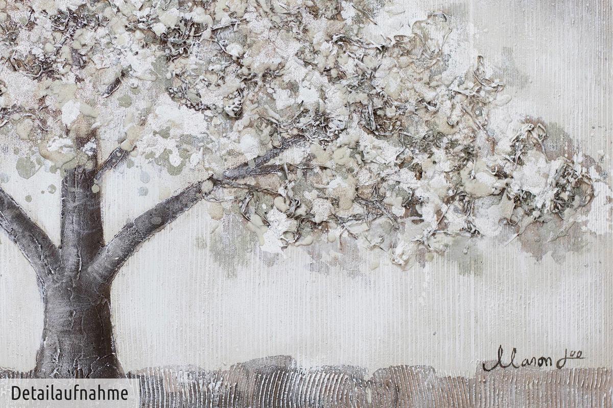 ACRYLBILD HANDGEMALT 120/60 cm - Grau, Holz/Textil (120/60cm) - KUNSTLOFT