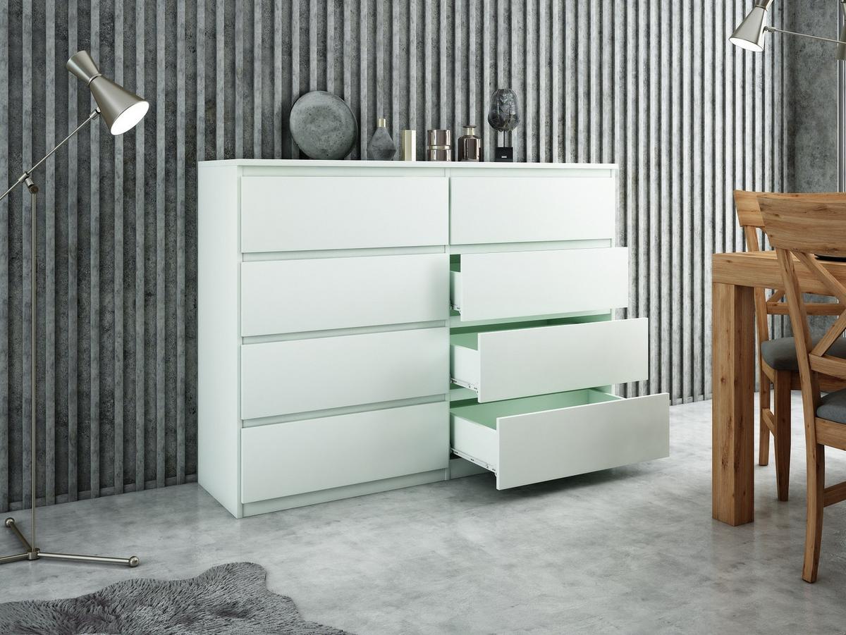KOMMODE Weiß 139/102/39 - Weiß, Holzwerkstoff (139/102/39cm) - RAUMHIRSCH FURNITURE
