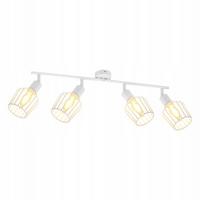 DECKENSTRAHLER Franziska 4-flammig 75/24/10 cm - Weiß, Metall (75/24/10cm) - Nettlife