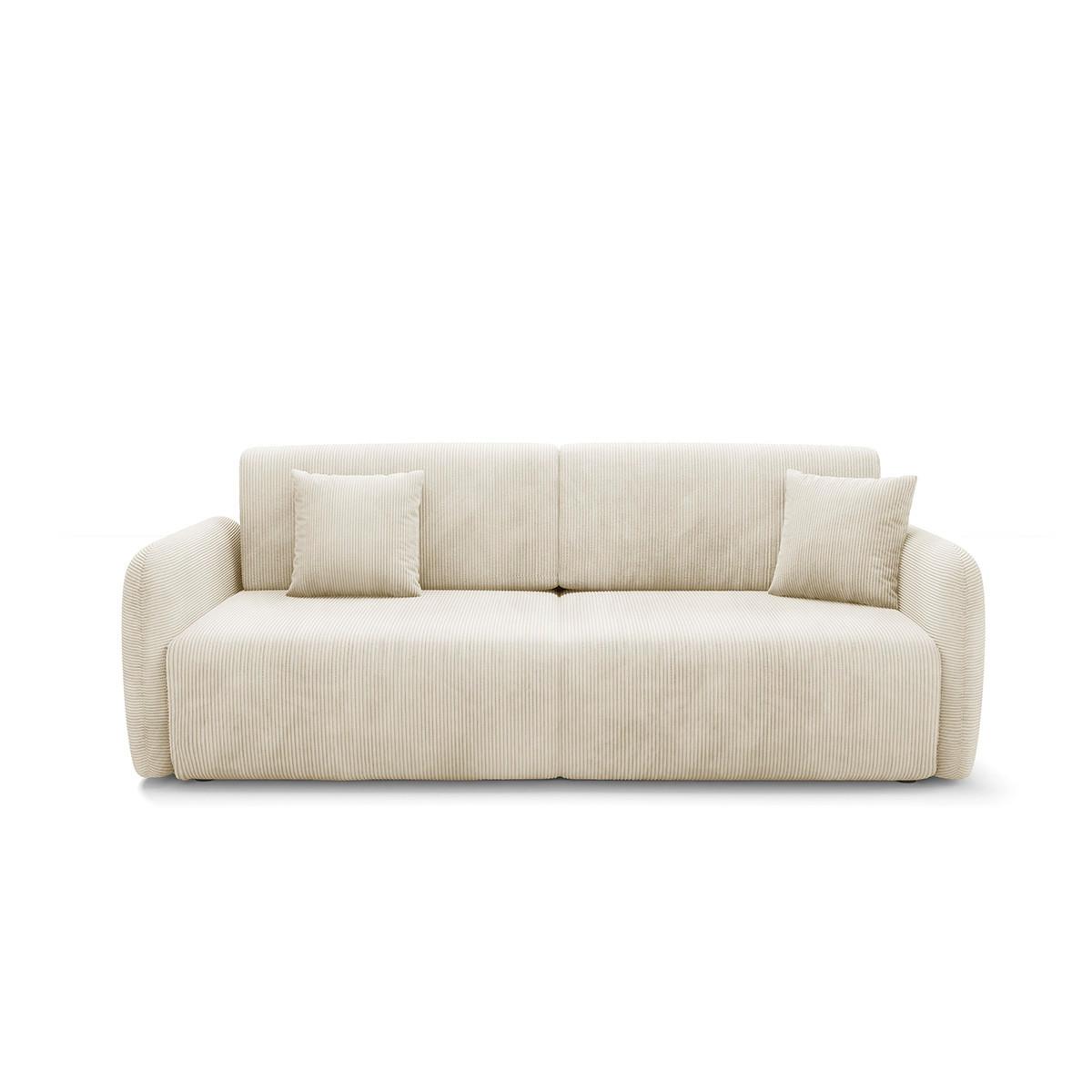 SOFA Dora 3 Sitzplätze Beige - Beige, Holz (233/92/110cm) - Petits-meubles