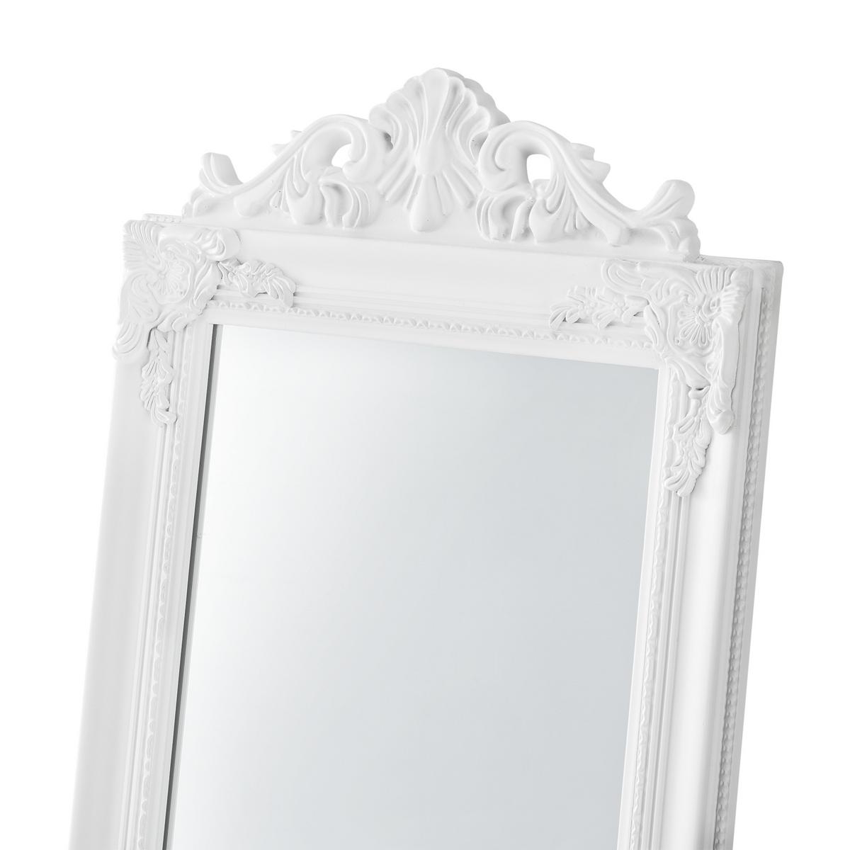 STANDSPIEGEL Arezzo - Weiß, Glas/Holz (28.5/160/140cm) - [en.casa]