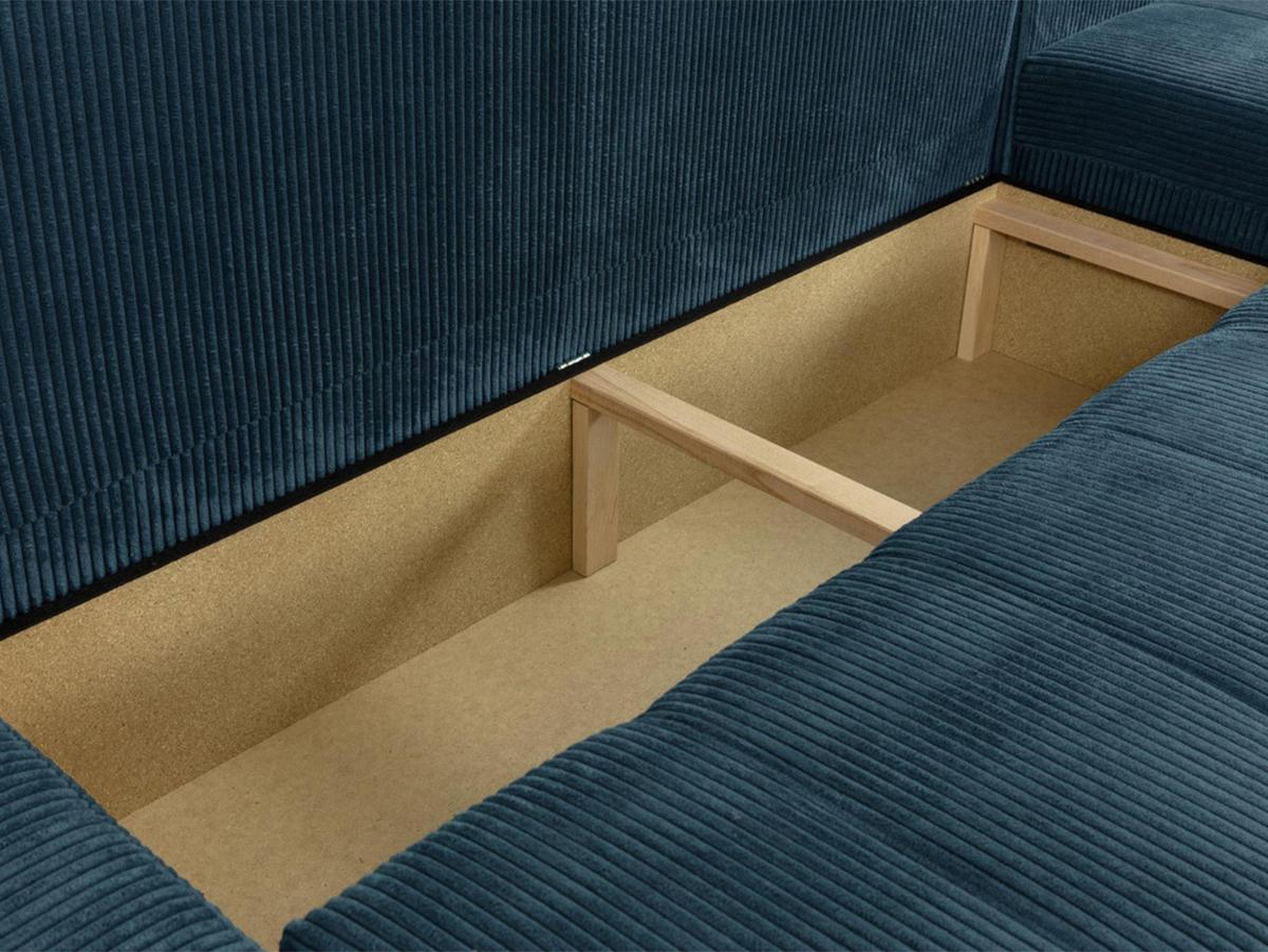 ECKSOFA Orkan Mini Cord - Bronzefarben, Holz/Textil (265/185cm) - MIRJAN24