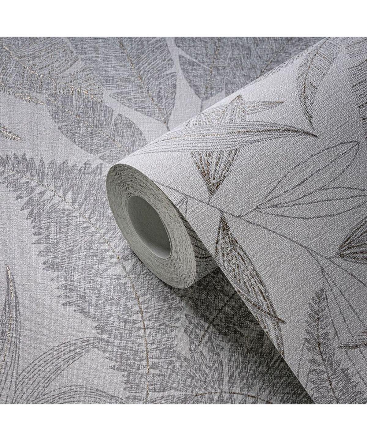 VLIESTAPETE Grau 53/1005 cm - Beige, Textil (53/1cm) - KUNSTLOFT