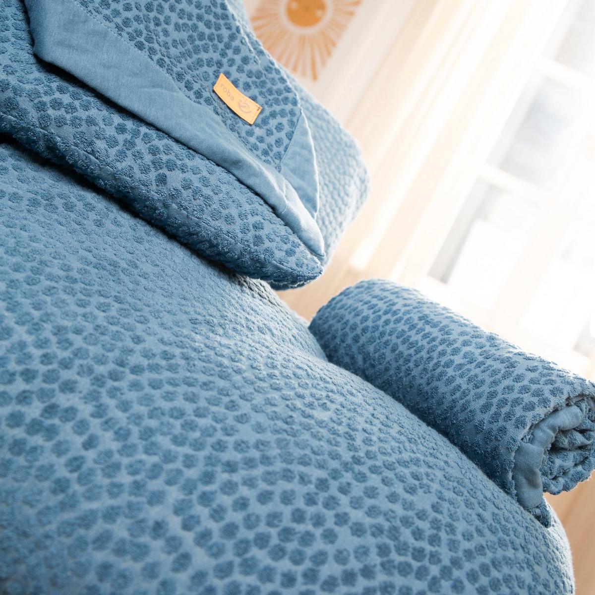 SPANNBEZUG für Wickelauflagen 75 x 85 cm - Blau, Textil (85/75cm) - Roba