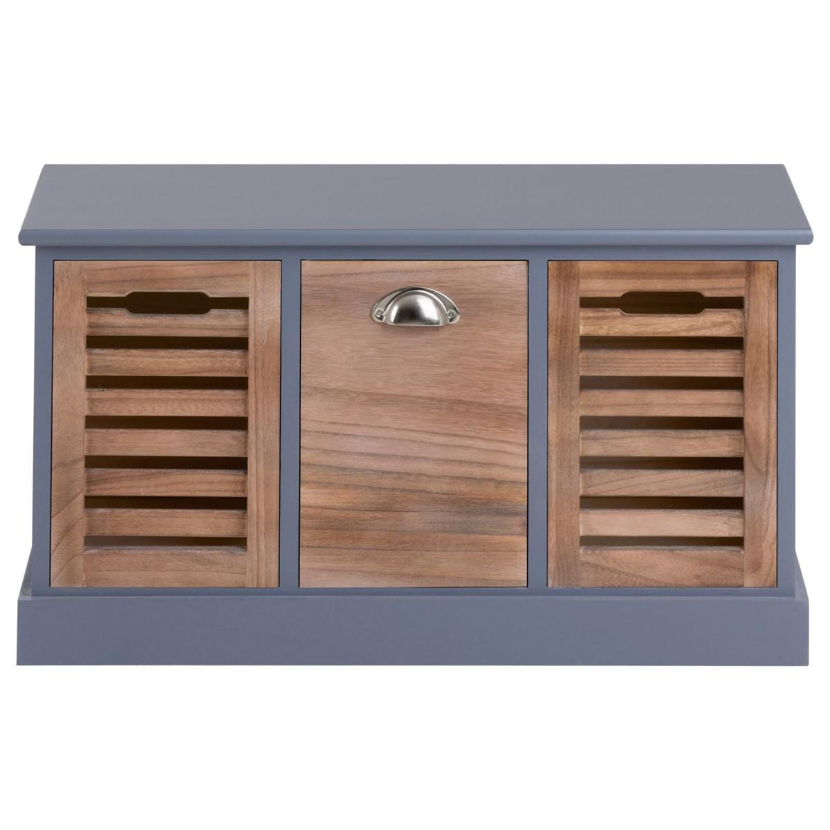 SITZBANK TRIENT grau/natur - Naturfarben/Grau, Holz (73/41/32cm) - CARO-Möbel