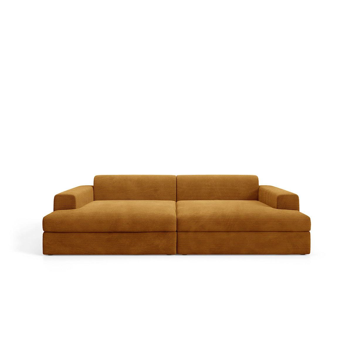 SOFA Paola 3 Sitzplätze Senfgelb - Gelb, Holz (272/86/167cm) - Petits-meubles