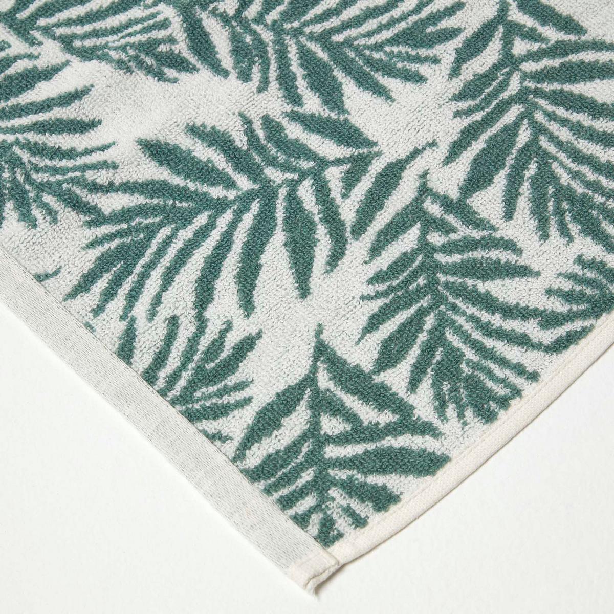 HANDTUCH Blätter grün - Grün, Textil (50/85cm) - Homescapes