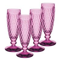 SEKTGLÄSER Boston Coloured Berry 145 ml 4er Set - Pink, Glas (0.145L) - Villeroy & Boch