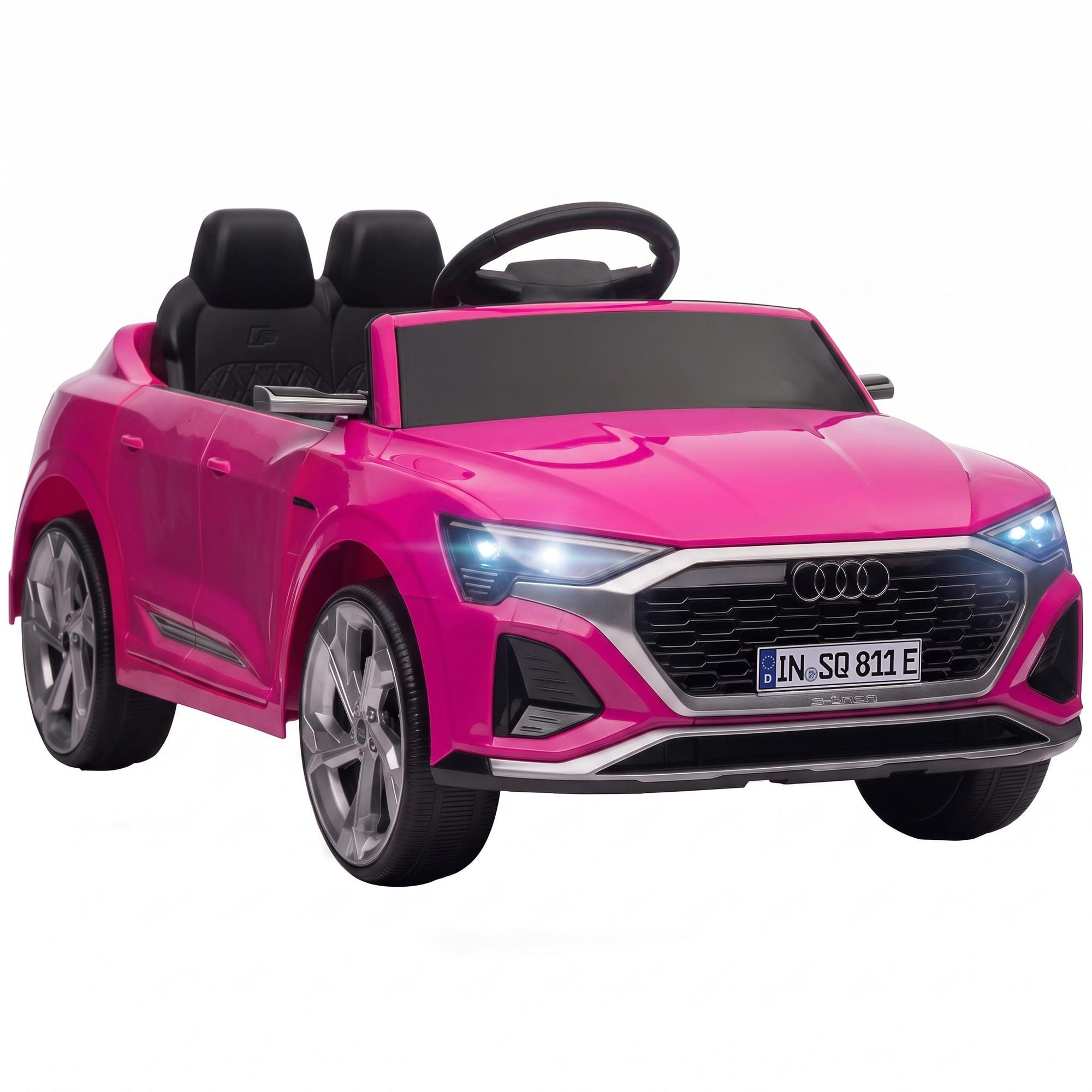 KINDER-ELEKTROAUTO Kunststoff Stahl Rosa - Rosa, Kunststoff (98/49.5/43cm) - AIYAPLAY