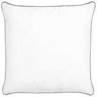 KOPFKISSEN Weiß 80/80 cm Pelister - Weiß, Naturmaterialien (80/80cm) - Beliani