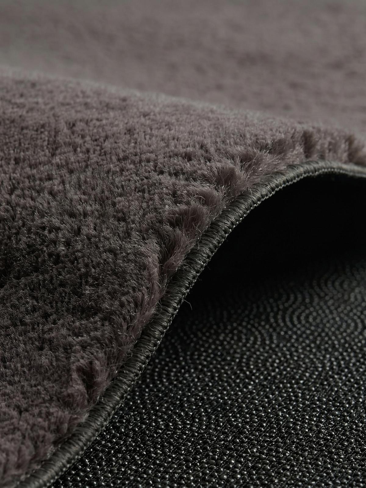 TEPPICHLÄUFER Antirutsch Uni RUTOR Polyester Anthrazit 80 x 150 cm - Anthrazit, Textil (80/150cm) - KADIMA DESIGN