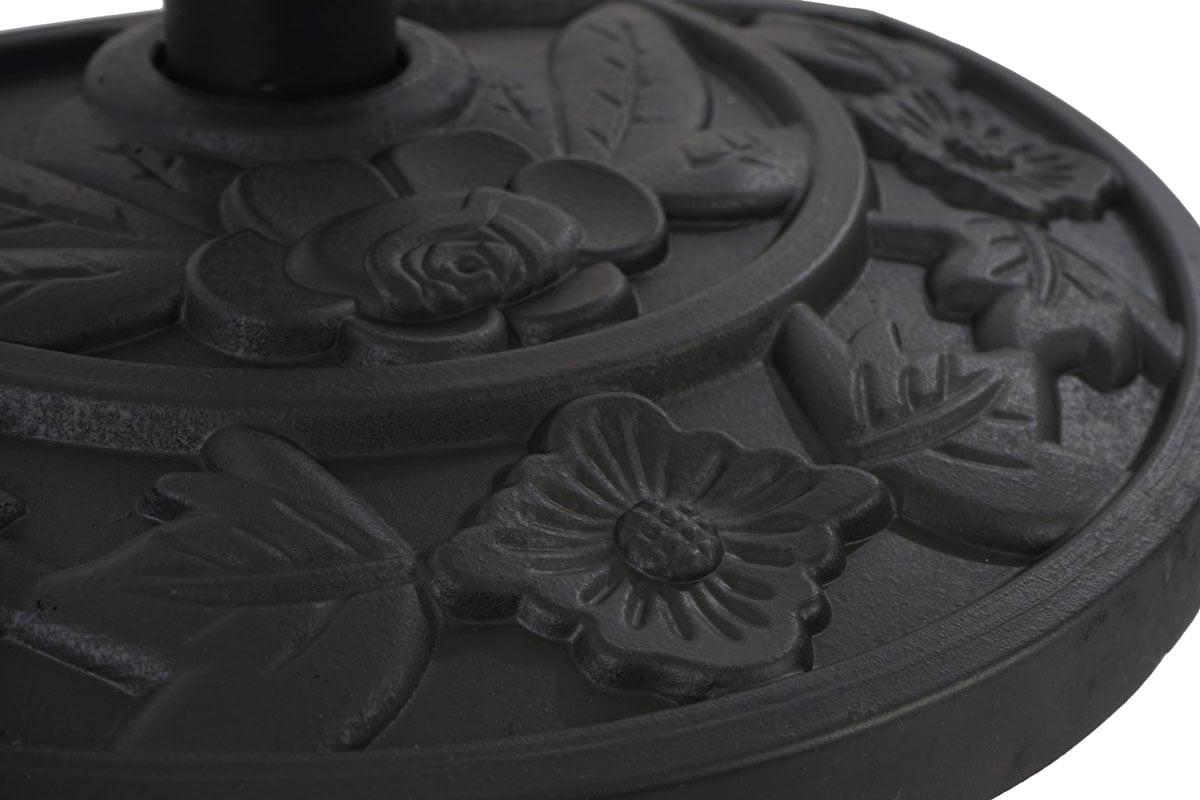 SONNENSCHIRMSTÄNDER HALBRUND Schwarz - Schwarz, Kunststoff (50/32cm) - MCW