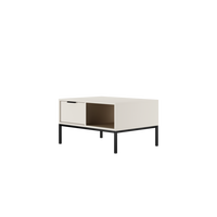 COUCHTISCH Austin 60/45/80 - Schwarz/Weiß, Holzwerkstoff (80/60/45cm) - RAUMHIRSCH FURNITURE