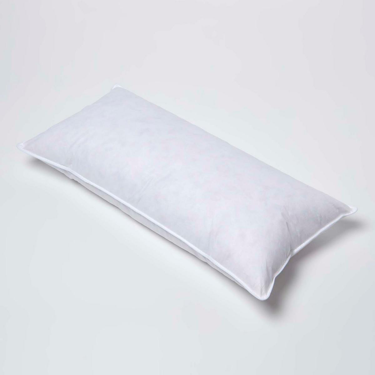 KOPFKISSEN 40/80 cm, Daunenkissen medium-weich - Weiß, Textil (40/80cm) - Homescapes